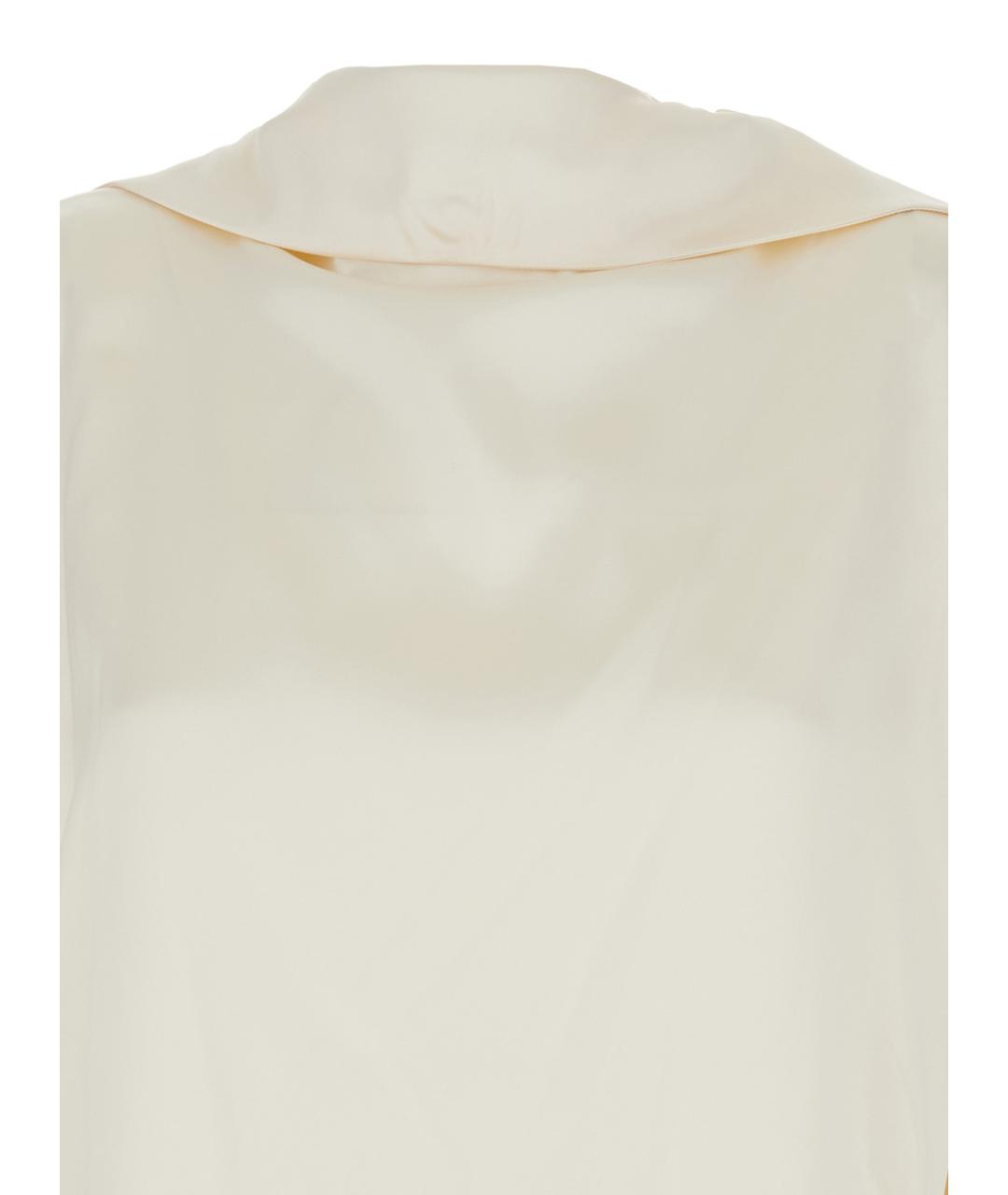 PHOEBE PHILO Белая шелковая блузы, фото 3