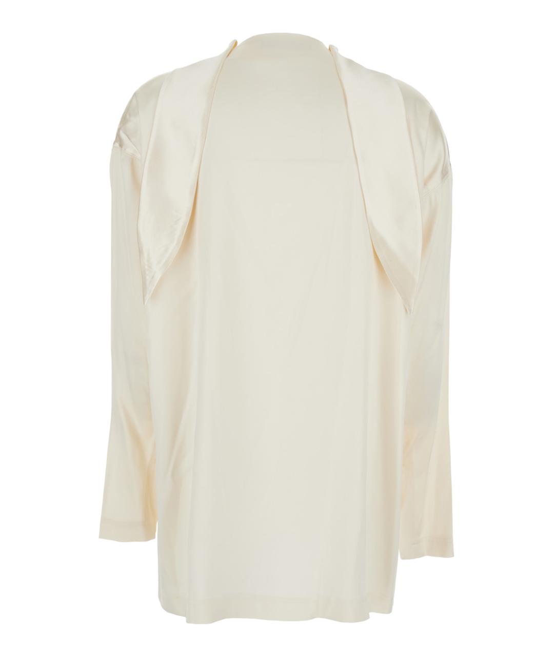 PHOEBE PHILO Белая шелковая блузы, фото 2
