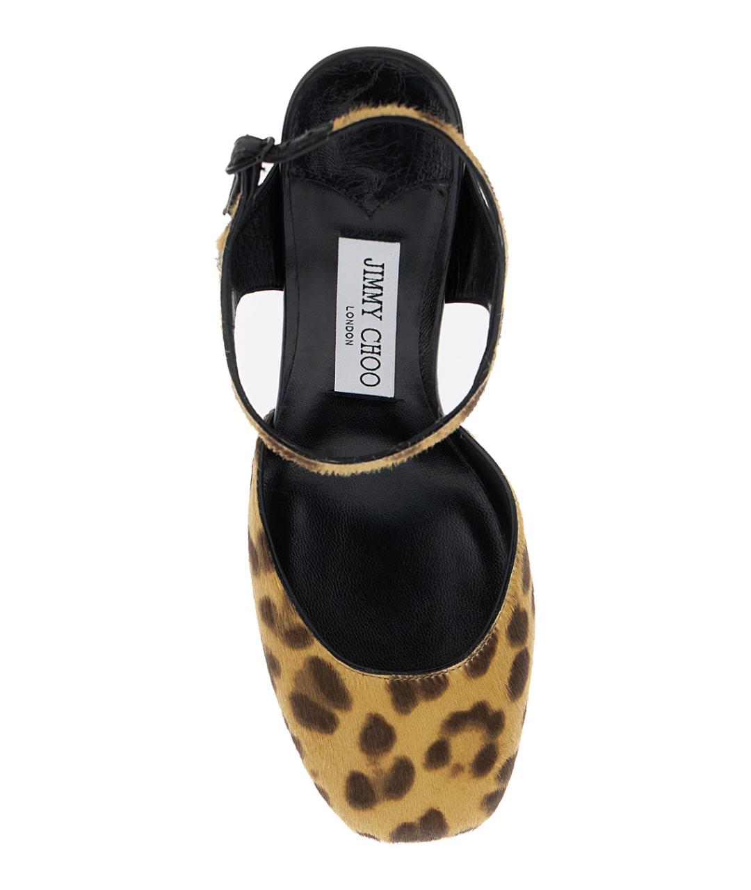 JIMMY CHOO Коричневые кожаные туфли, фото 4