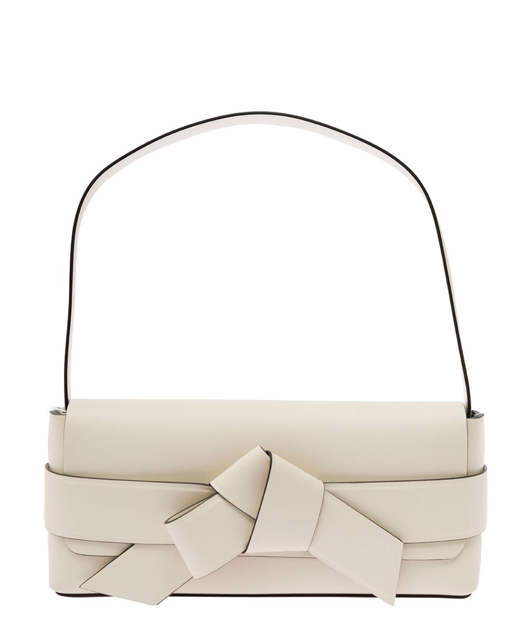 ACNE STUDIOS Белая кожаная сумка через плечо, фото 1