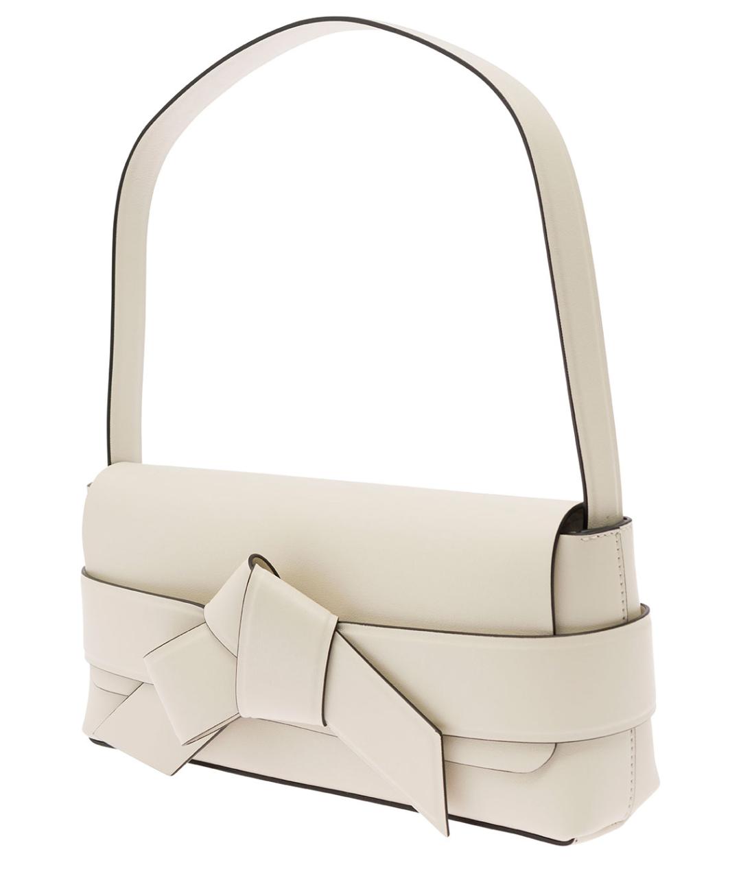 ACNE STUDIOS Белая кожаная сумка через плечо, фото 2