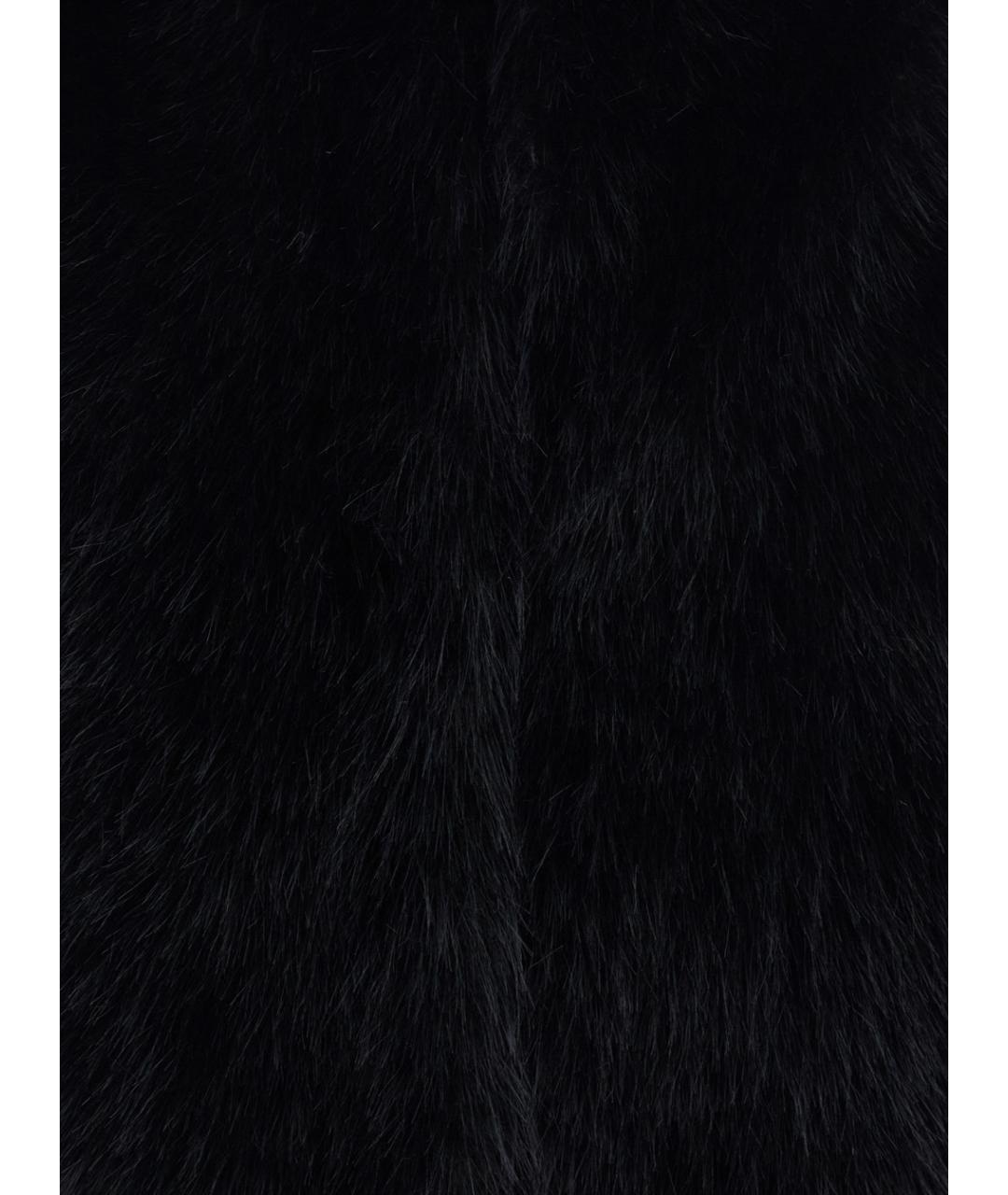 HERNO Черный меховой жилет, фото 3