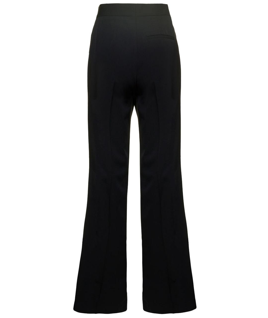 STELLA MCCARTNEY Черные шерстяные брюки широкие, фото 2