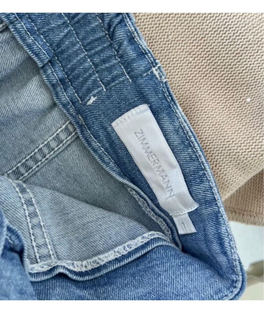 ZIMMERMANN Голубые деним шорты, фото 4