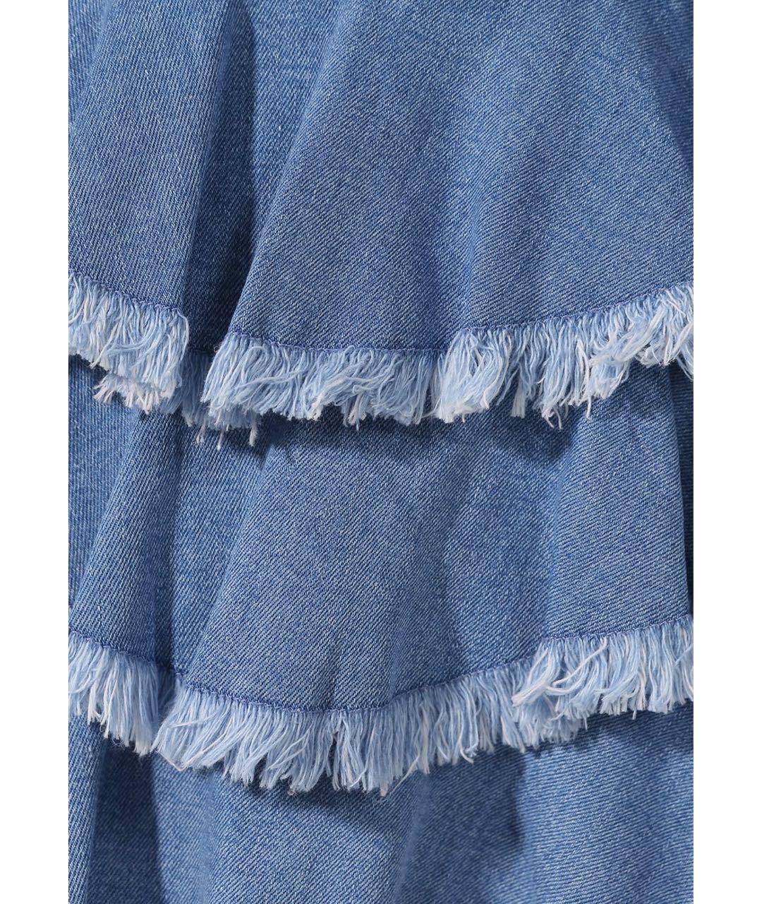 ZIMMERMANN Голубые деним шорты, фото 3