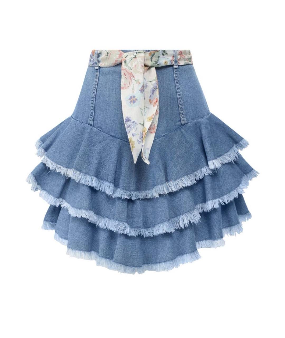 ZIMMERMANN Голубые деним шорты, фото 9