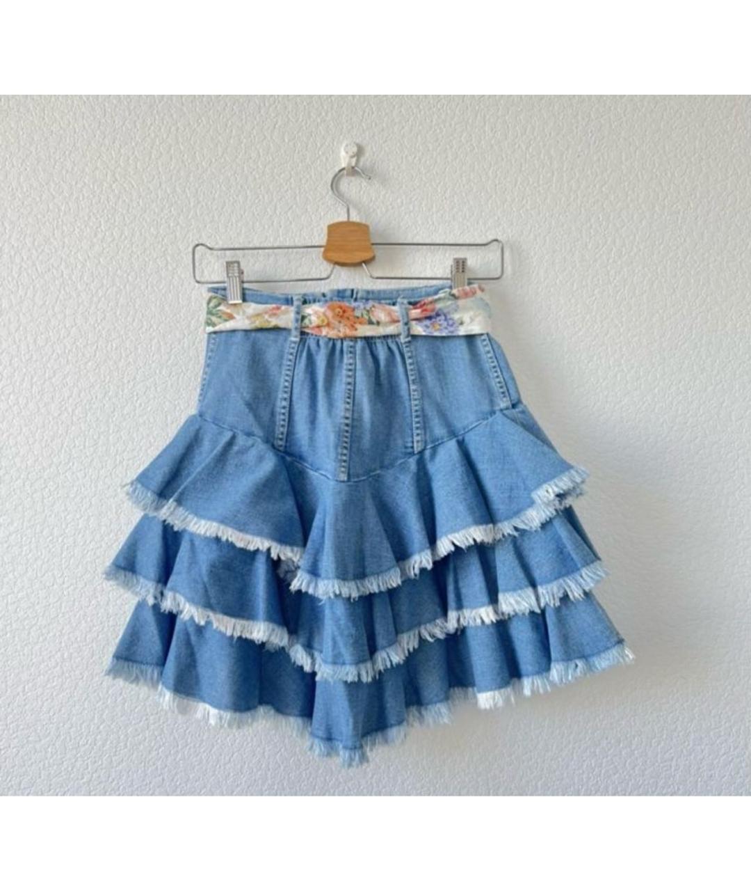 ZIMMERMANN Голубые деним шорты, фото 2