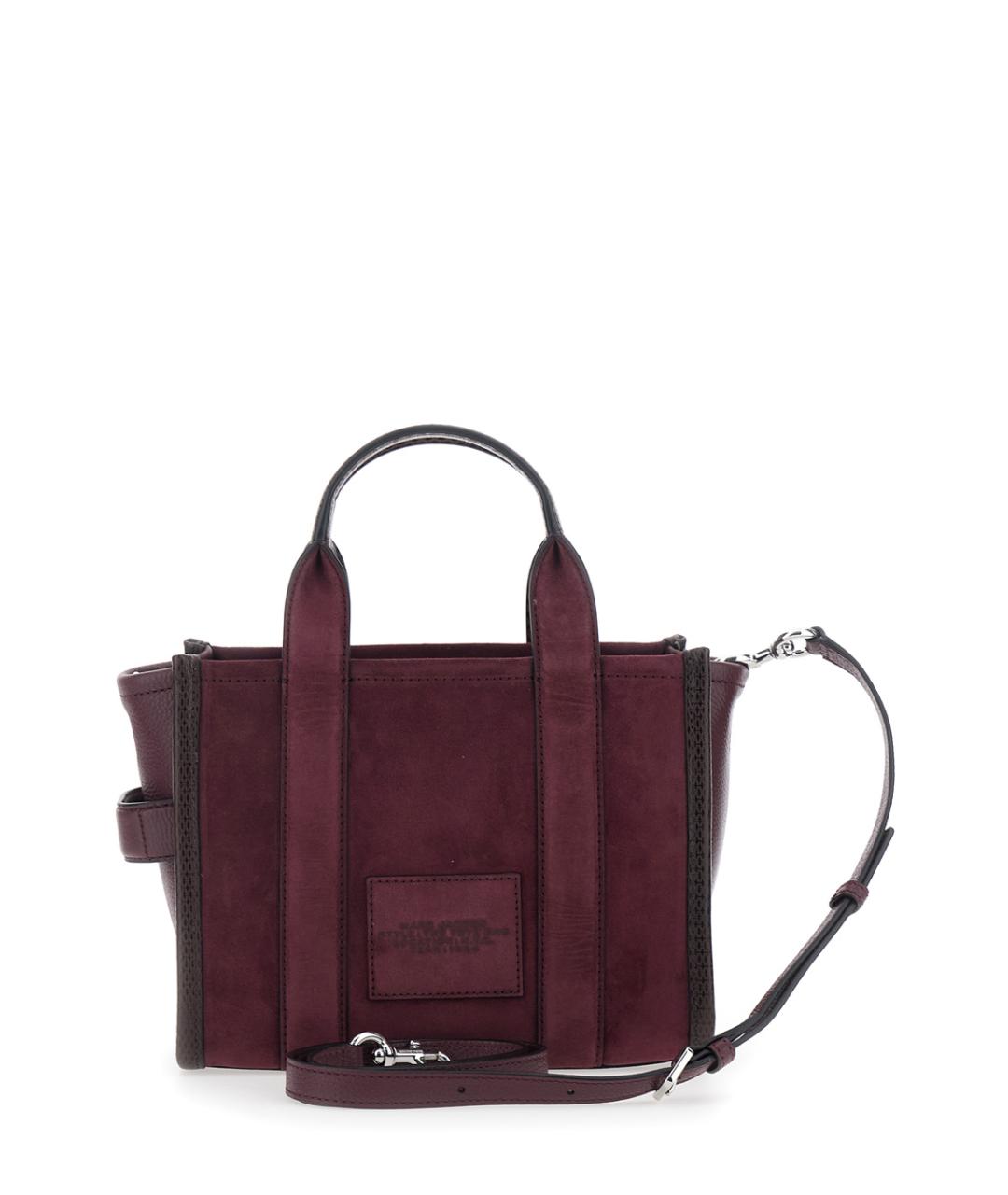 MARC JACOBS Бордовая замшевая сумка тоут, фото 2