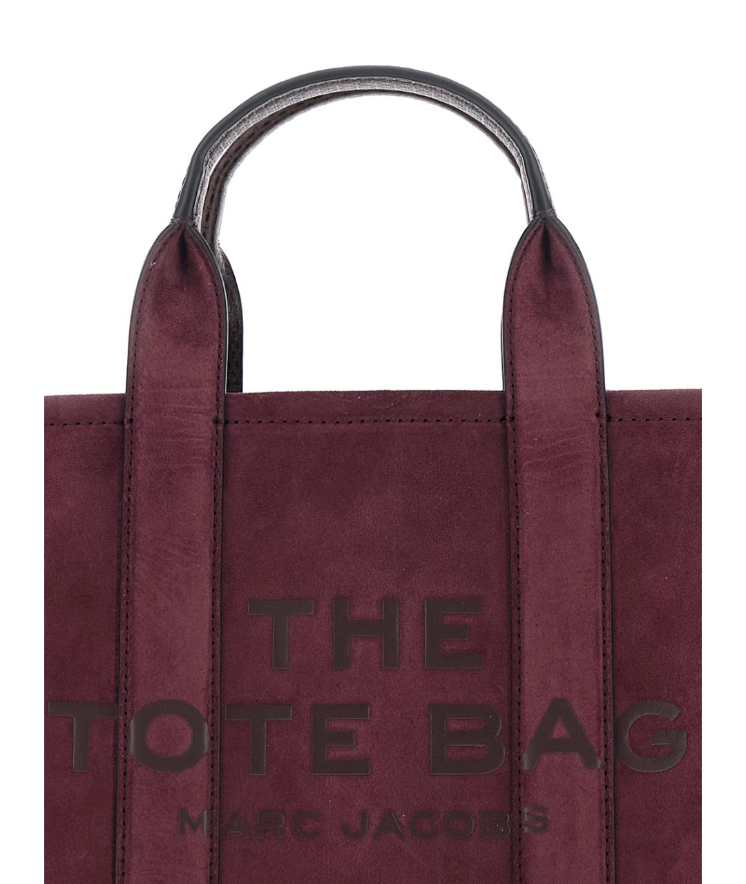 MARC JACOBS Бордовая замшевая сумка тоут, фото 3