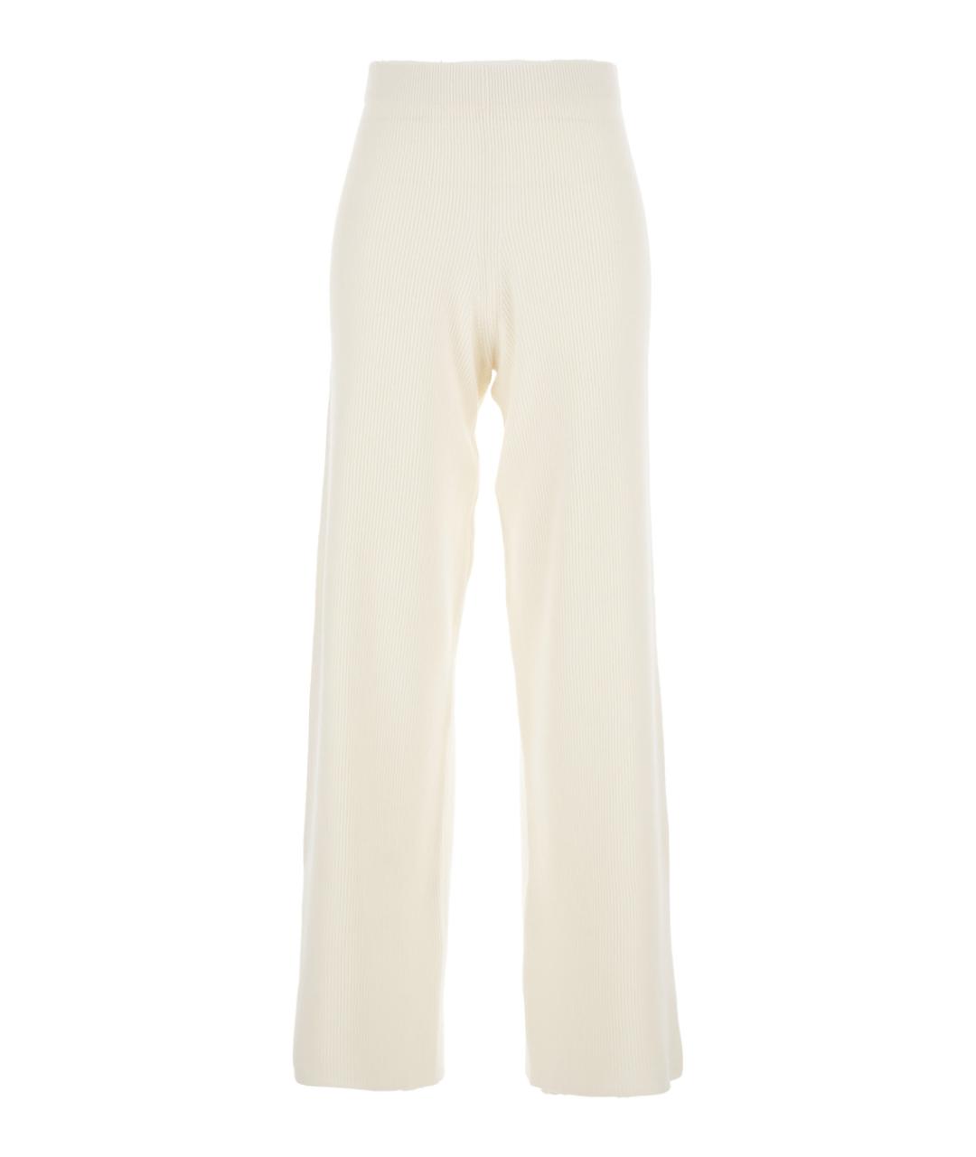 FABIANA FILIPPI Бежевые шерстяные прямые брюки, фото 1