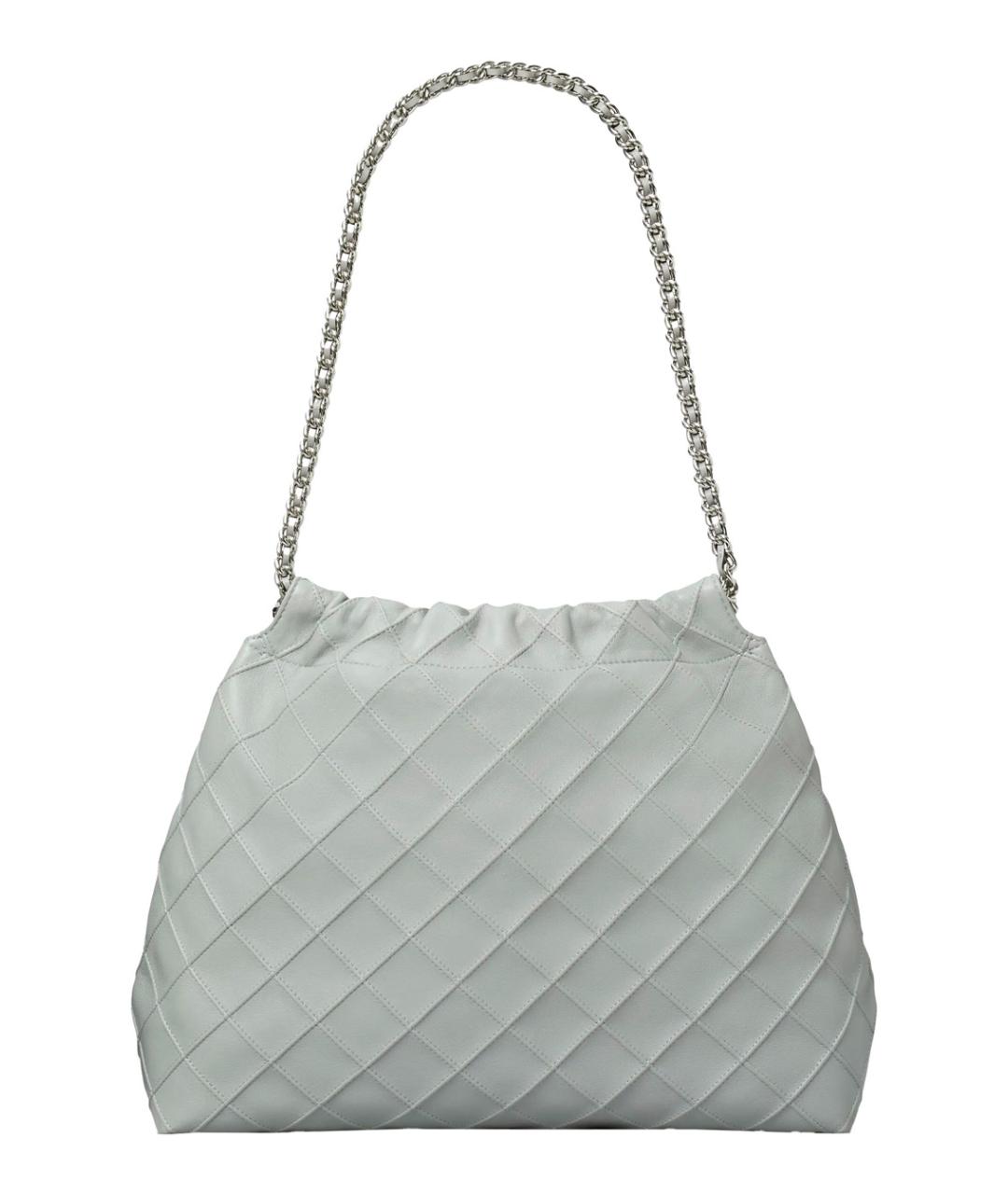 TORY BURCH Серая кожаная сумка через плечо, фото 2