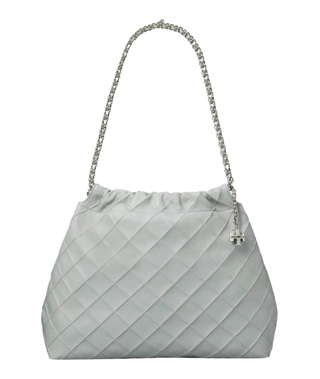 TORY BURCH Серая кожаная сумка через плечо, фото 1