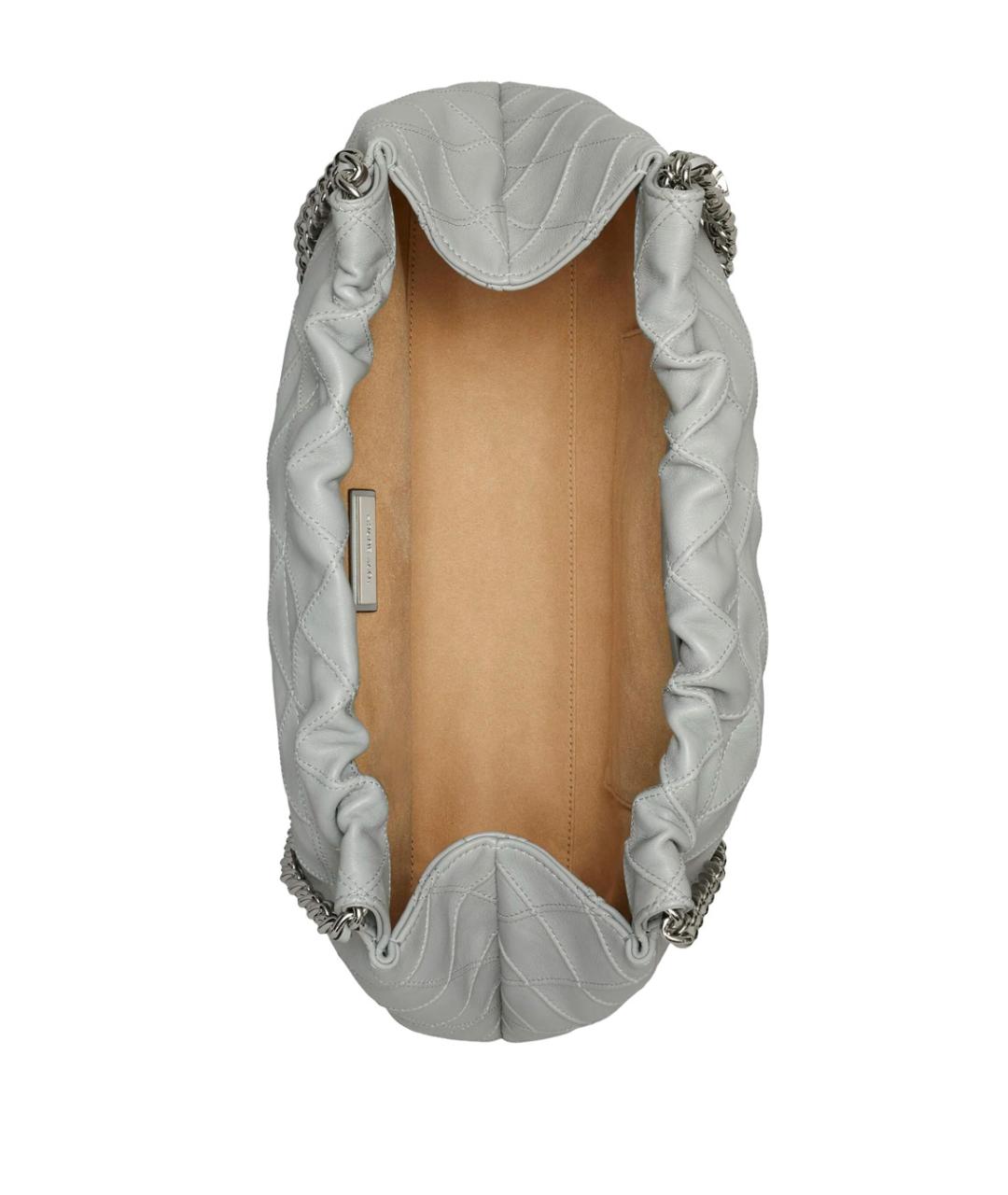 TORY BURCH Серая кожаная сумка через плечо, фото 4