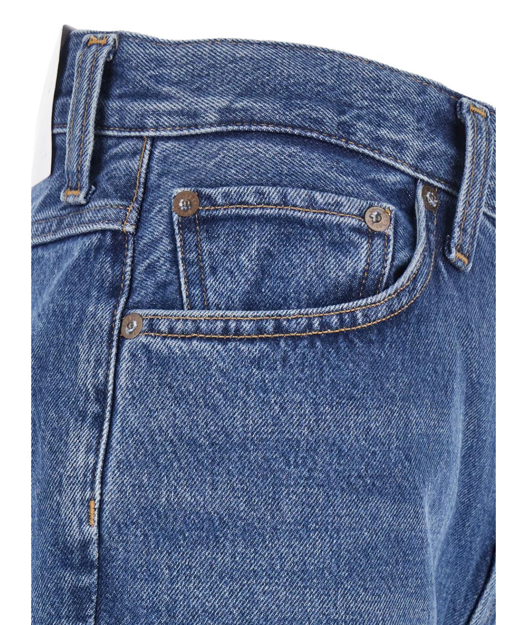 AGOLDE Синие хлопковые джинсы клеш, фото 3