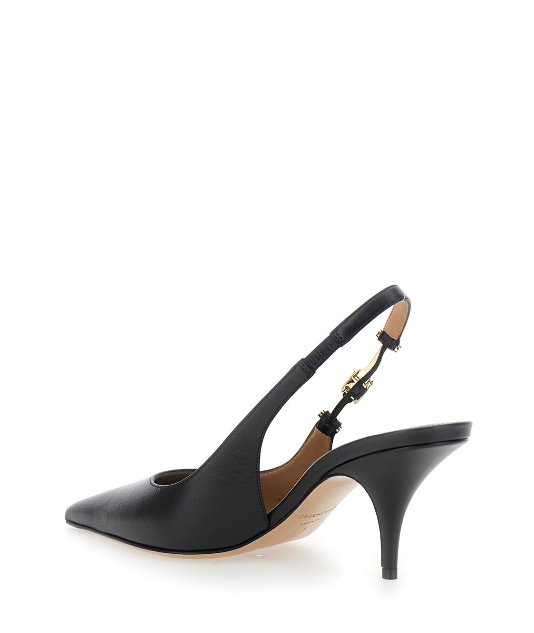 FERRAGAMO Черные кожаные туфли, фото 3