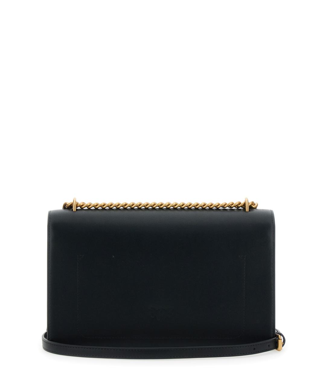 PINKO Черная кожаная сумка через плечо, фото 2