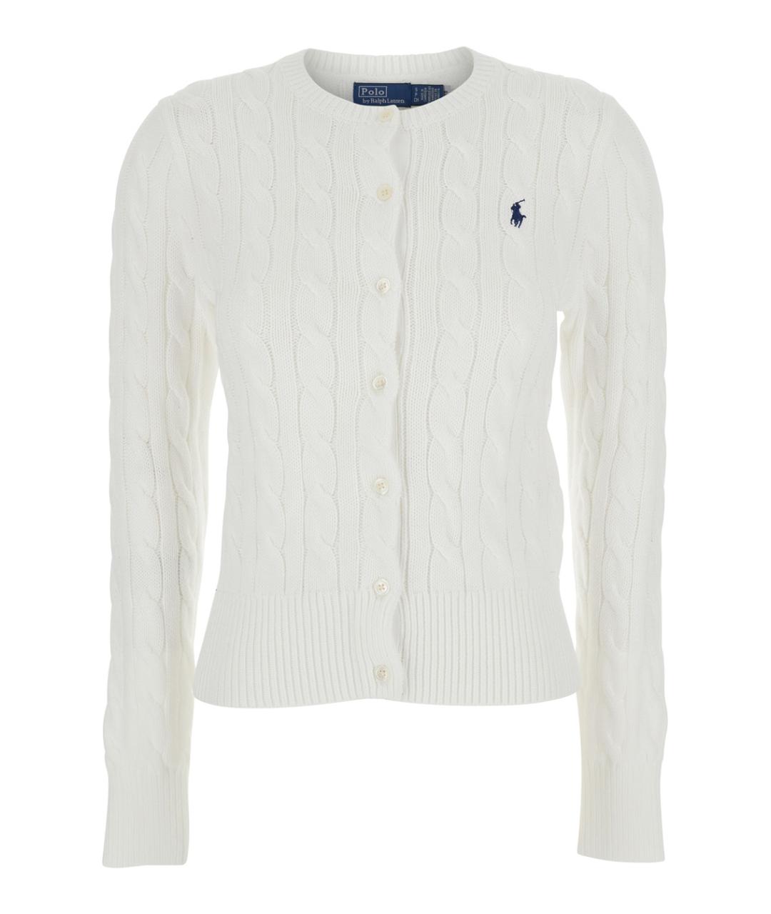 POLO RALPH LAUREN Белый хлопковый джемпер / свитер, фото 1