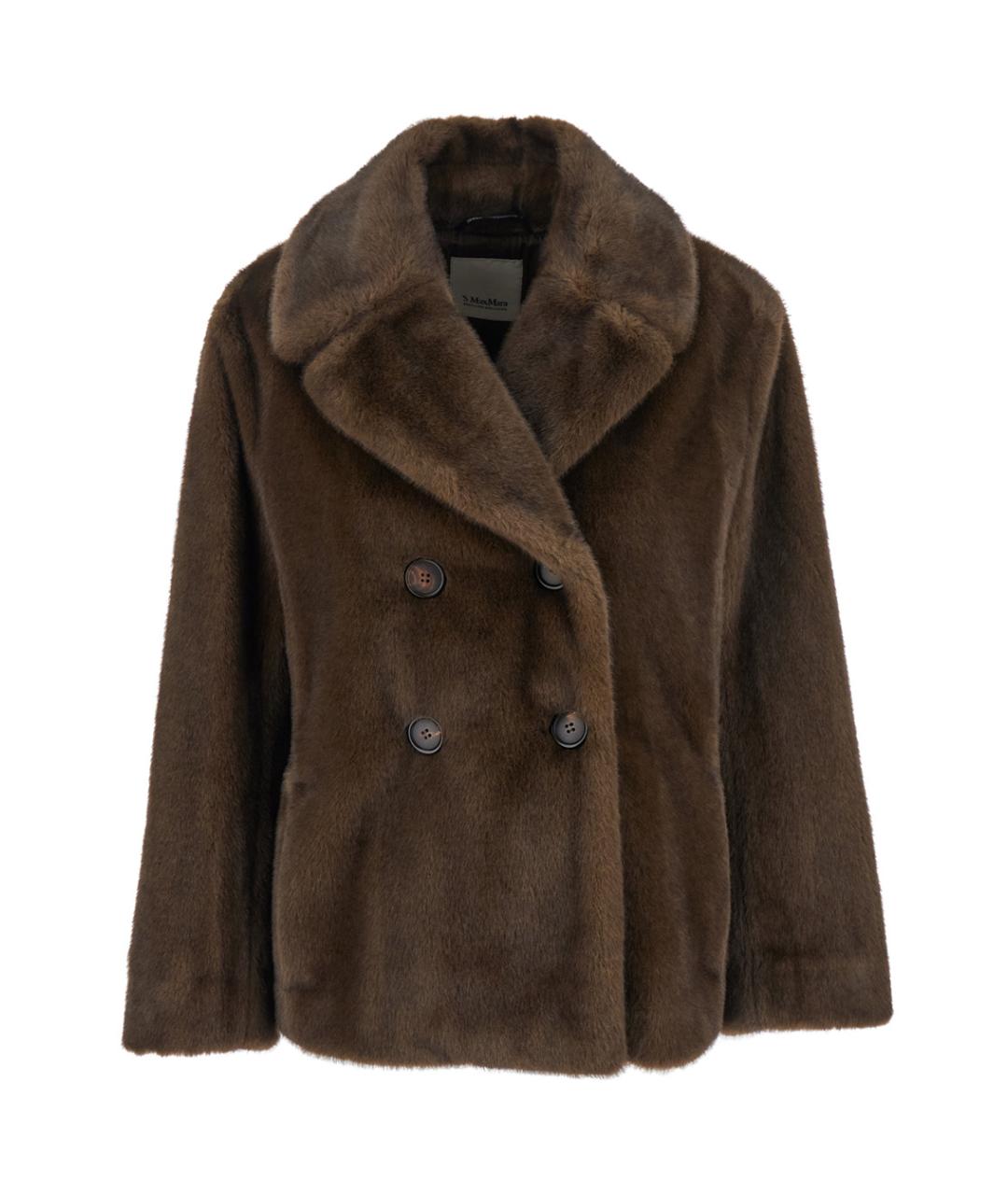 'S MAX MARA Коричневое полиэстеровое пальто, фото 1
