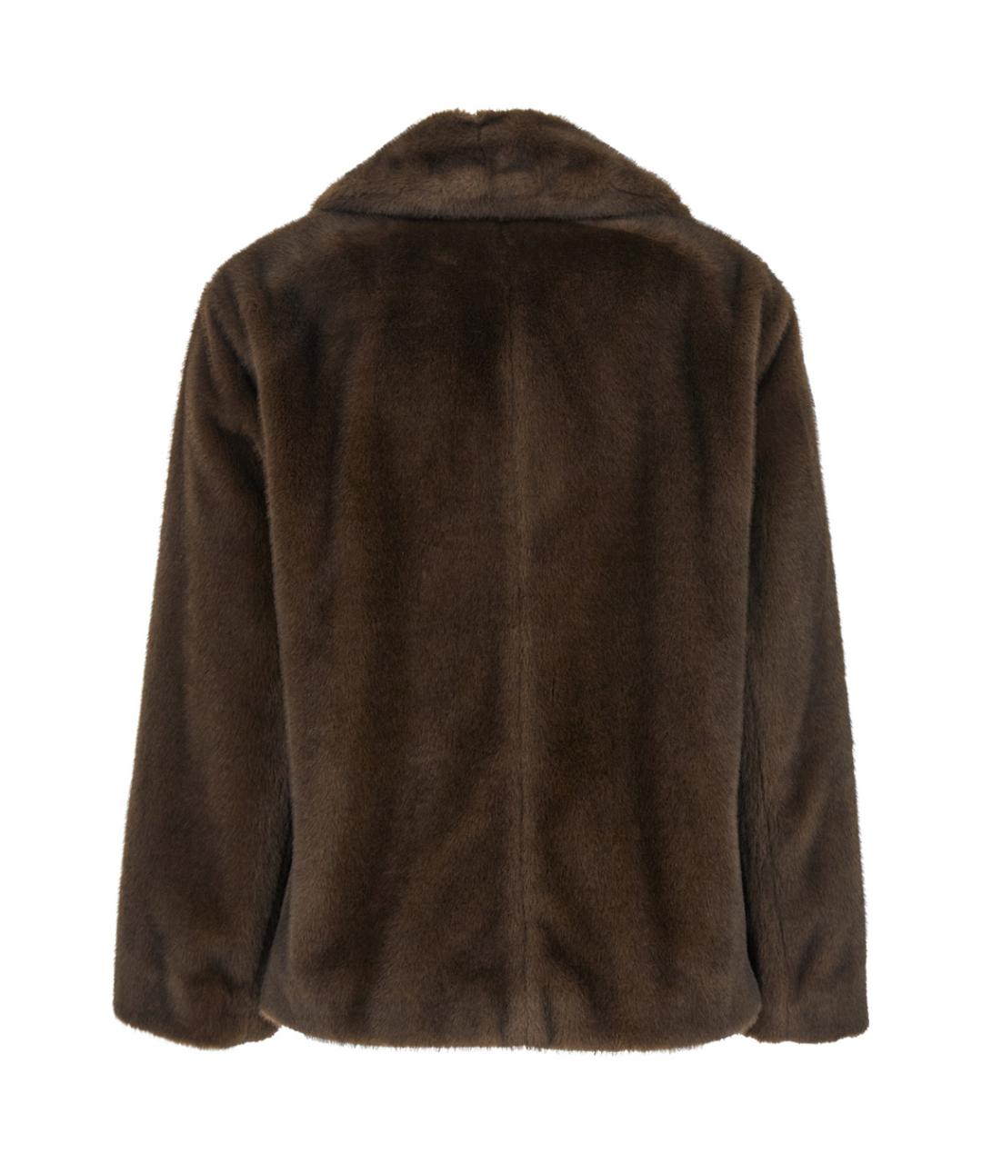 'S MAX MARA Коричневое полиэстеровое пальто, фото 2