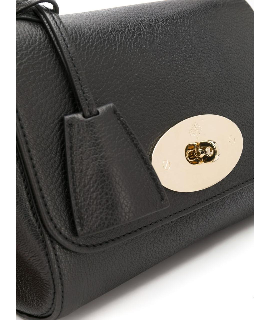 MULBERRY Черная кожаная сумка через плечо, фото 4