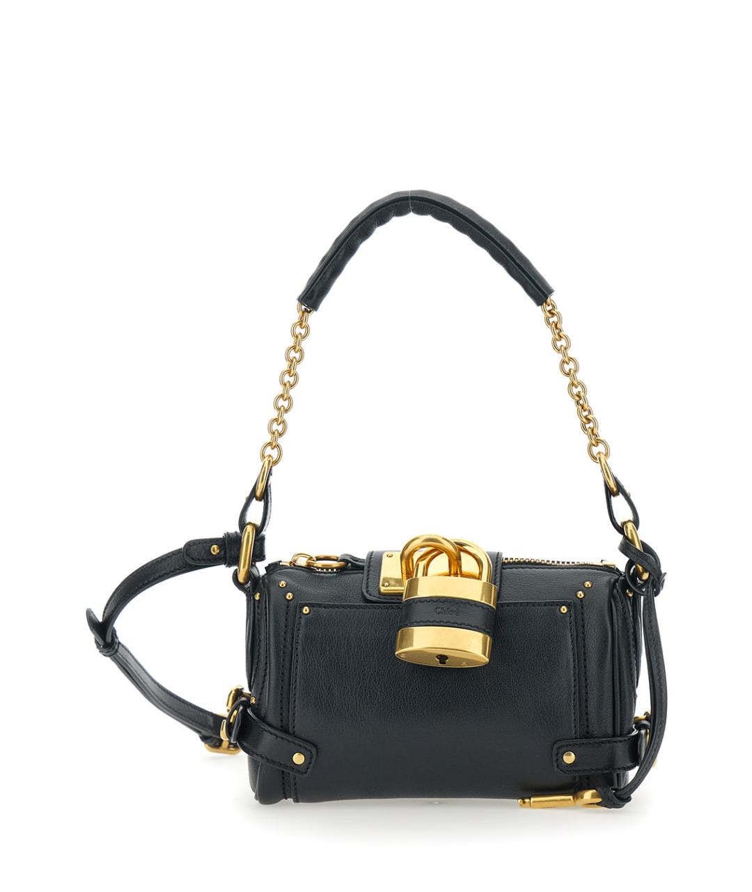 CHLOE Черная кожаная сумка через плечо, фото 1