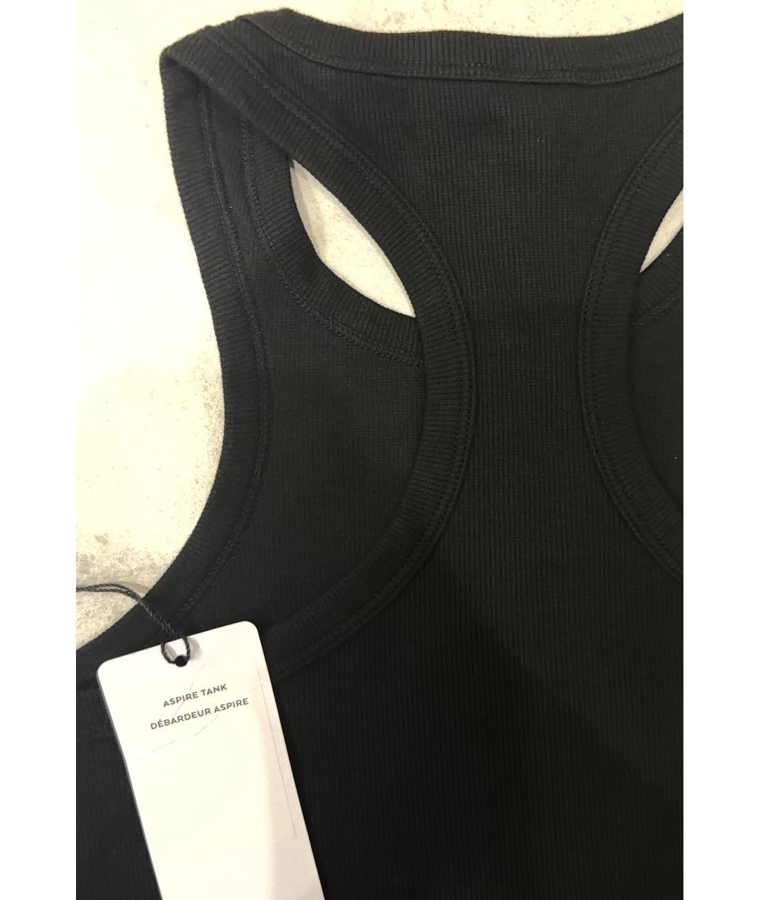 ALO YOGA Черная хлопковая майка, фото 5