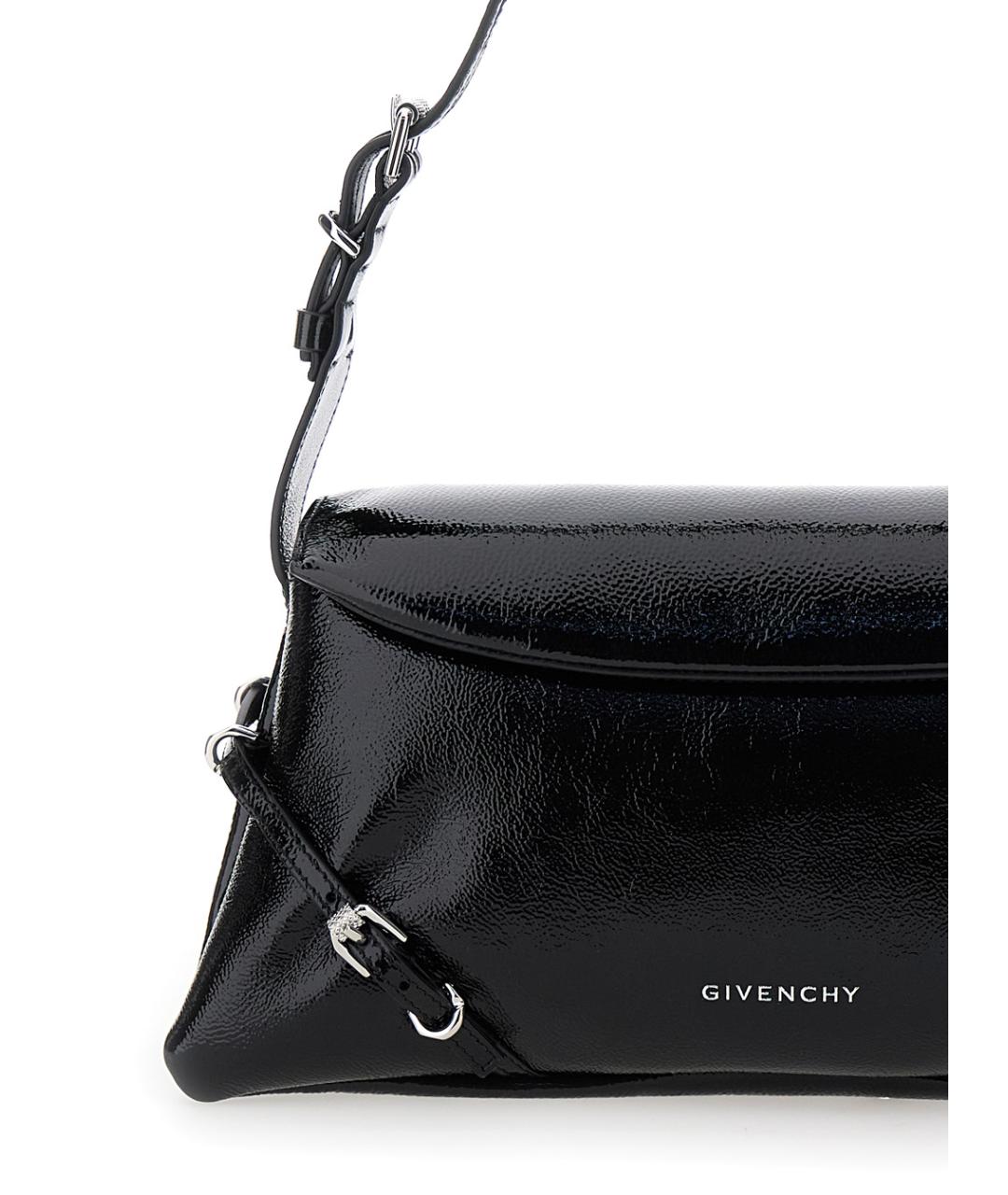 GIVENCHY Черная кожаная сумка через плечо, фото 5