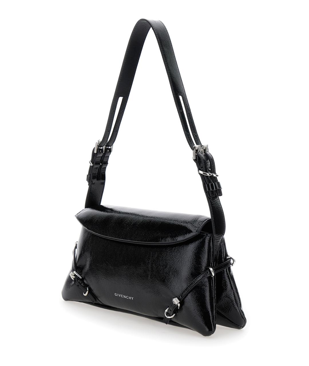GIVENCHY Черная кожаная сумка через плечо, фото 2