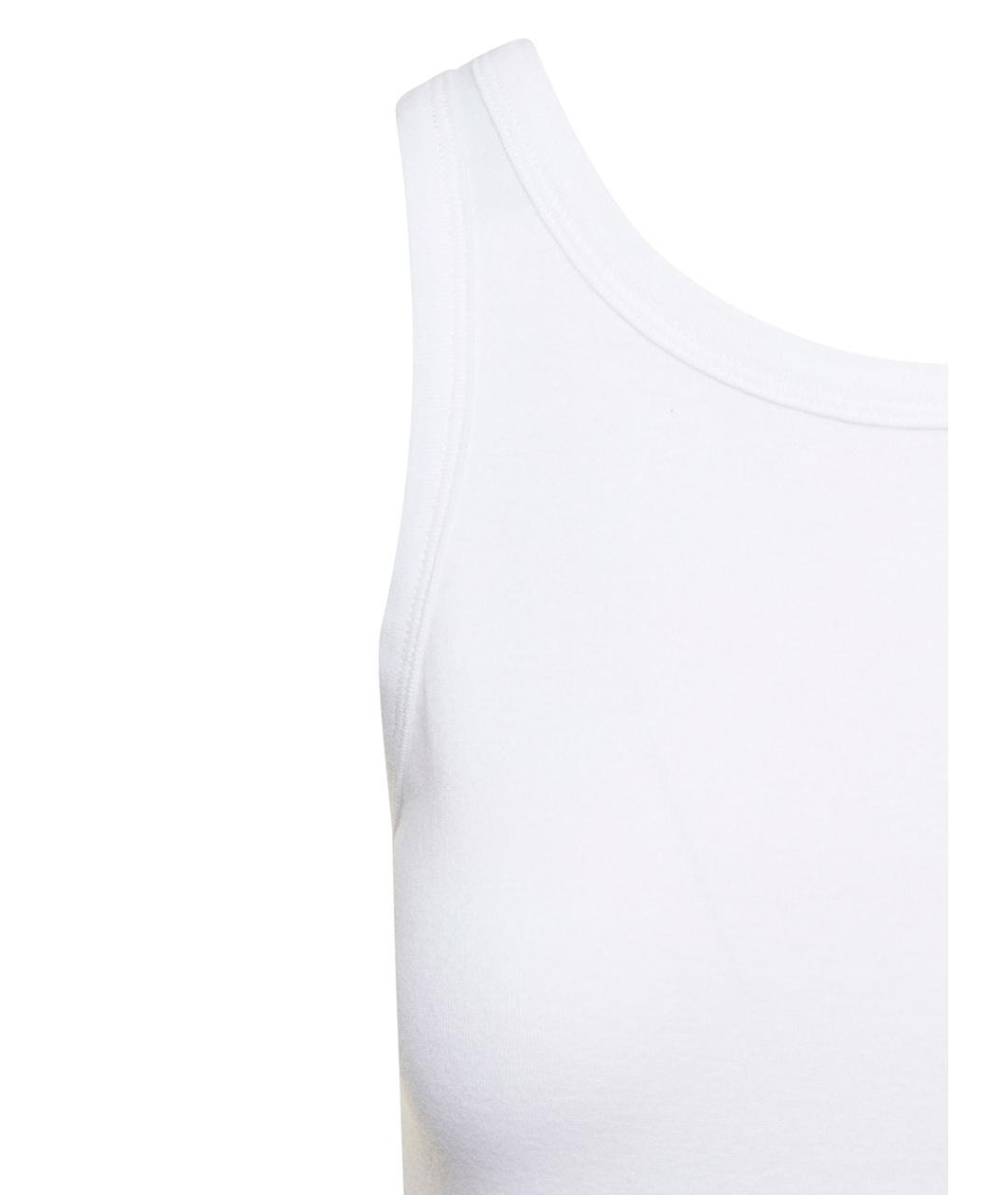 THE ROW Белая хлопковая майка, фото 3