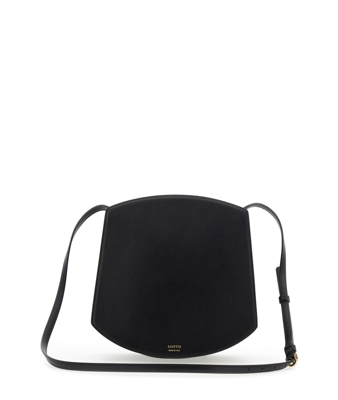 Savette Черная кожаная сумка через плечо, фото 2