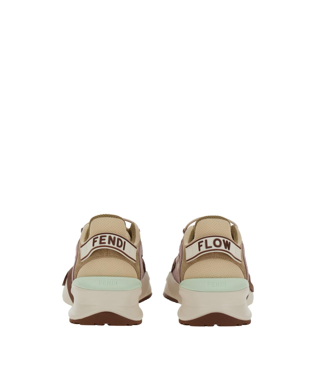 FENDI Мульти синтетические кроссовки, фото 5