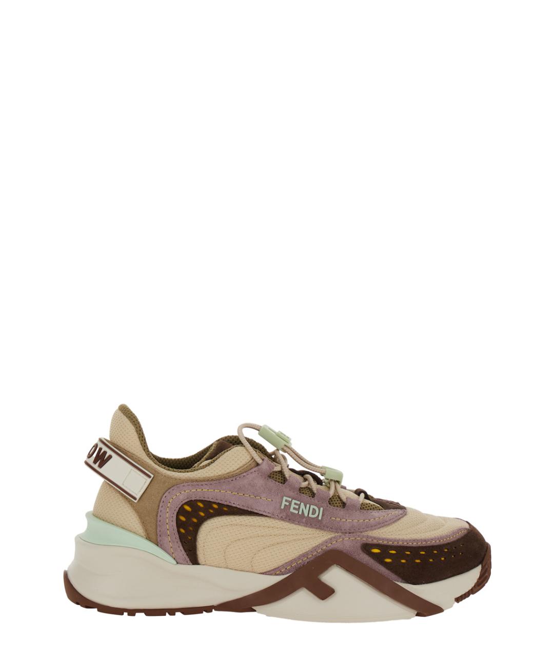 FENDI Мульти синтетические кроссовки, фото 1