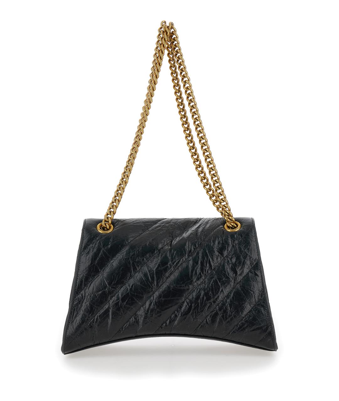 BALENCIAGA Черная кожаная сумка через плечо, фото 2