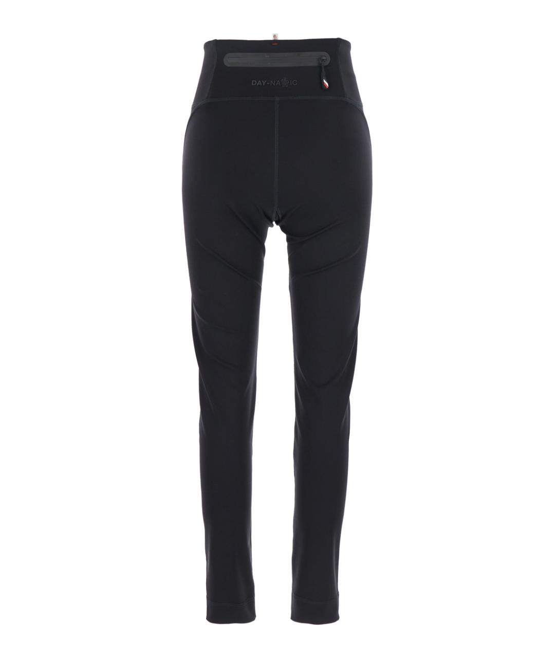 MONCLER GRENOBLE Черные полиамидовые леггинсы и велосипедки, фото 2