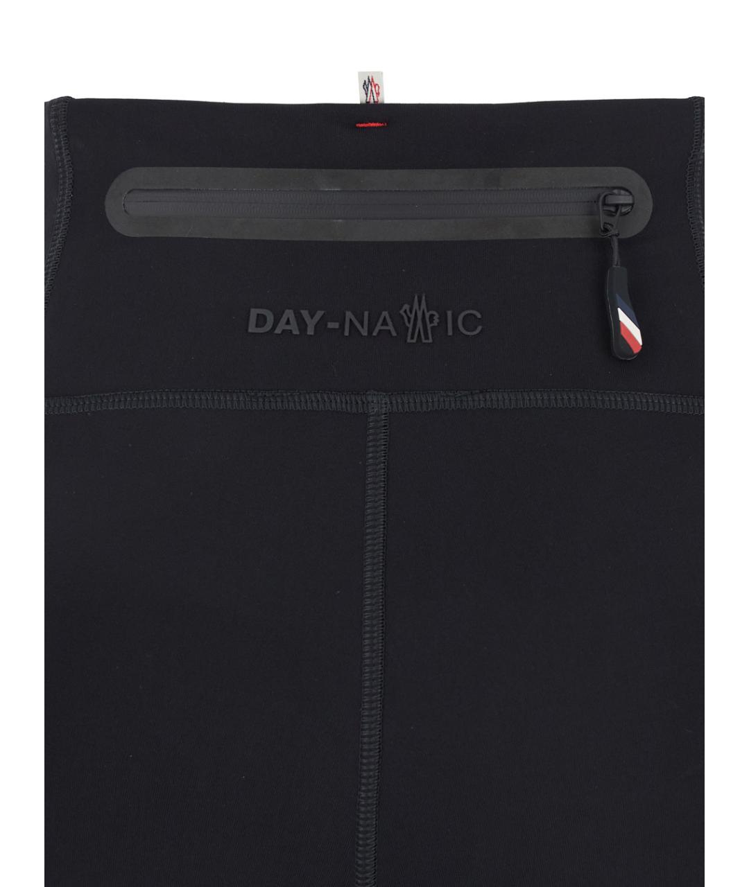 MONCLER GRENOBLE Черные полиамидовые леггинсы и велосипедки, фото 3