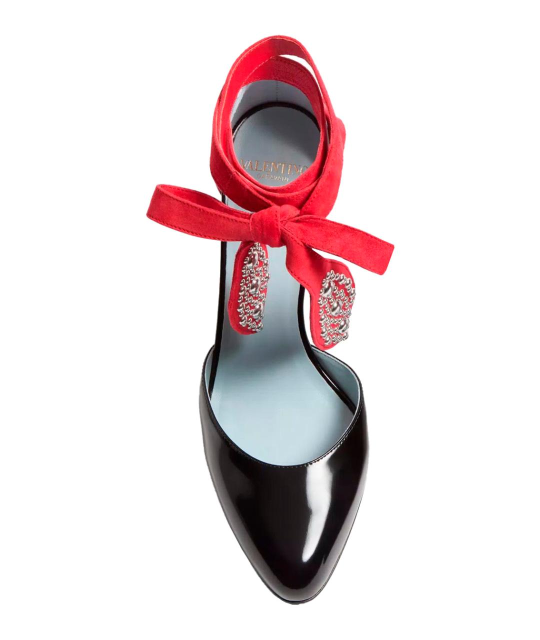 VALENTINO Черные кожаные туфли, фото 4