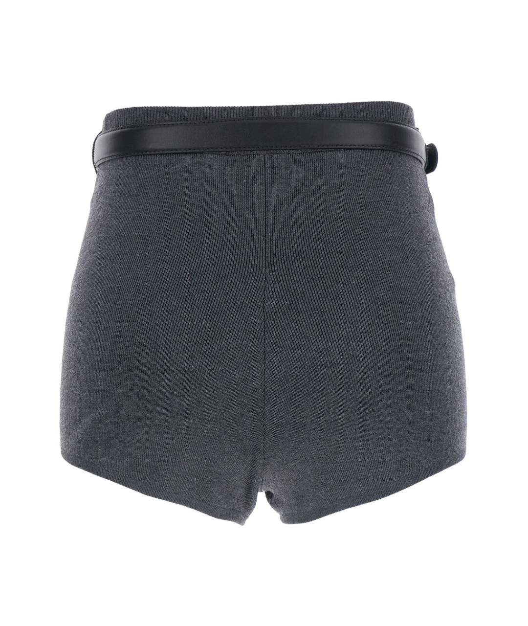 SELF-PORTRAIT Серые шерстяные шорты, фото 2