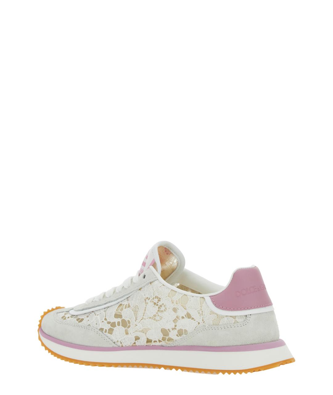 DOLCE&GABBANA Белые синтетические кроссовки, фото 3