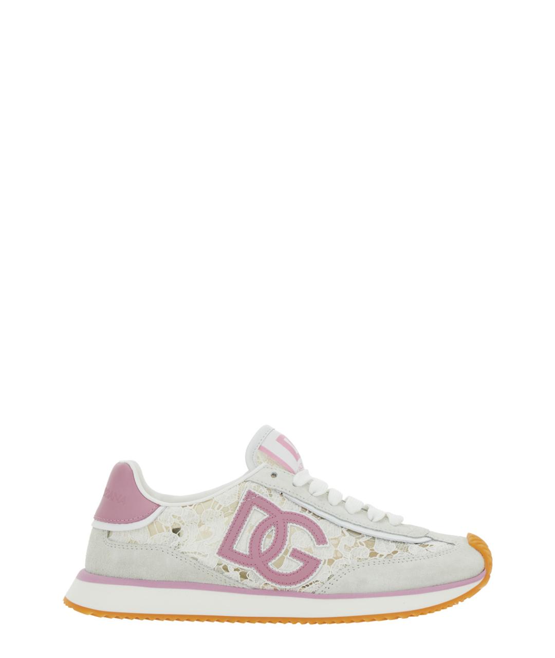 DOLCE&GABBANA Белые синтетические кроссовки, фото 1