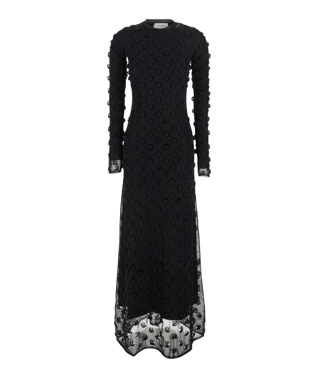 SPORTMAX Черное полиамидовое платье, фото 1