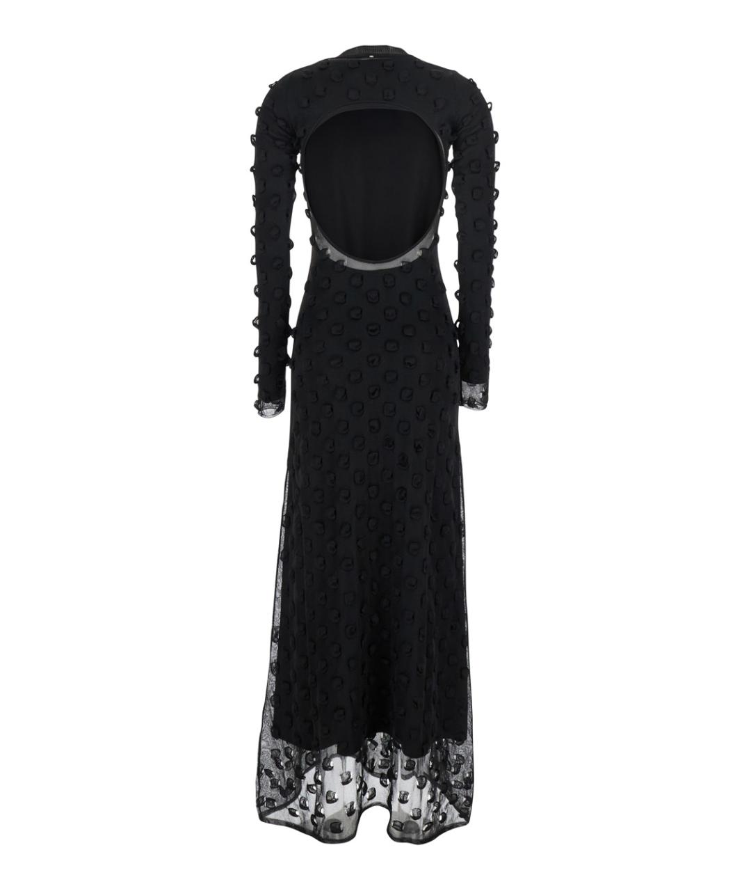 SPORTMAX Черное полиамидовое платье, фото 2