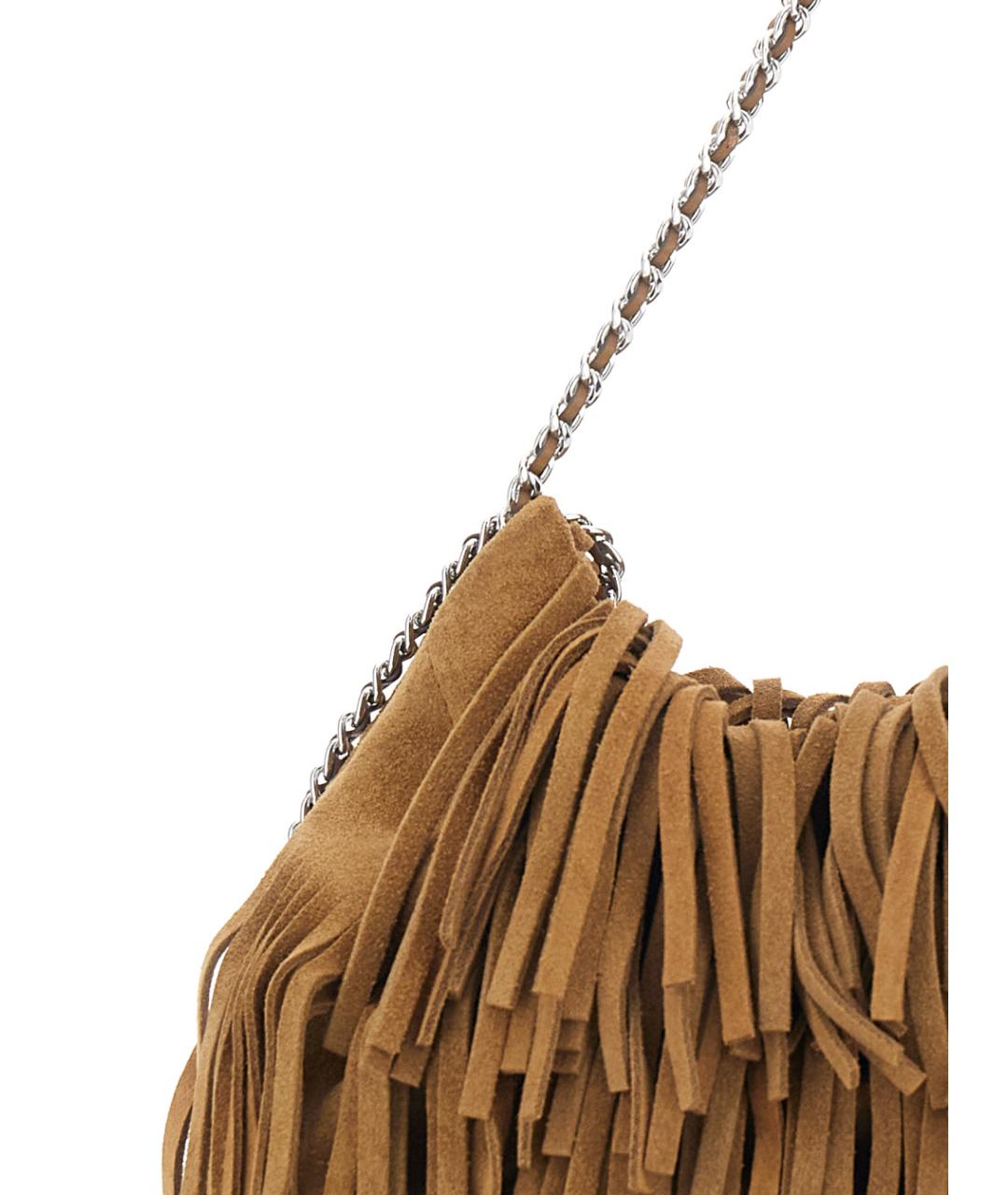 TORY BURCH Коричневая замшевая сумка через плечо, фото 3