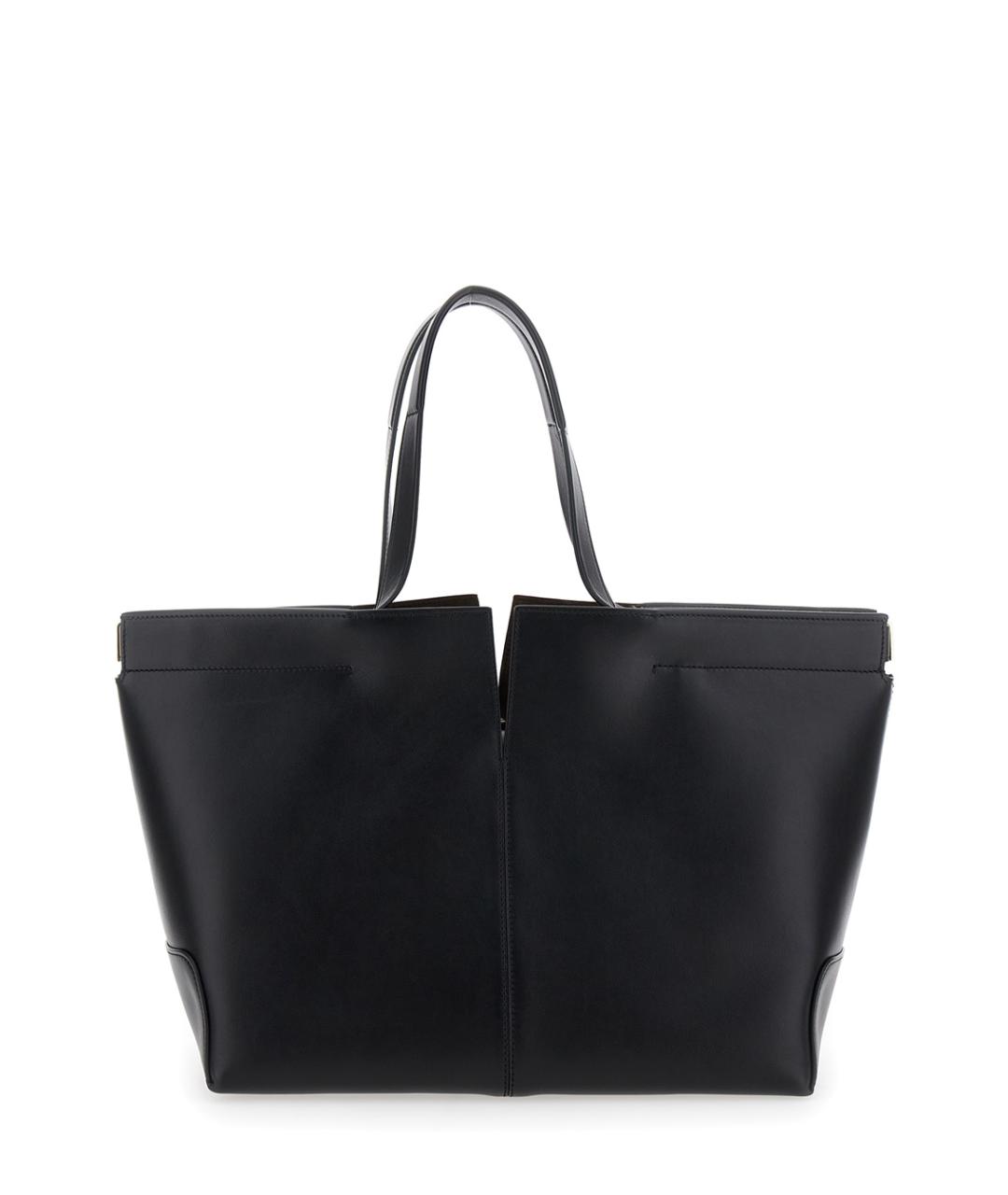 TOD'S Черная кожаная сумка тоут, фото 2