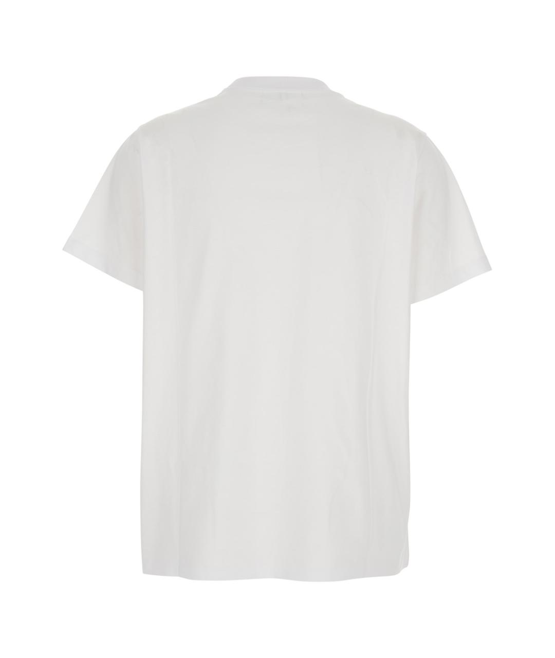 GANNI Белая хлопковая футболка, фото 2