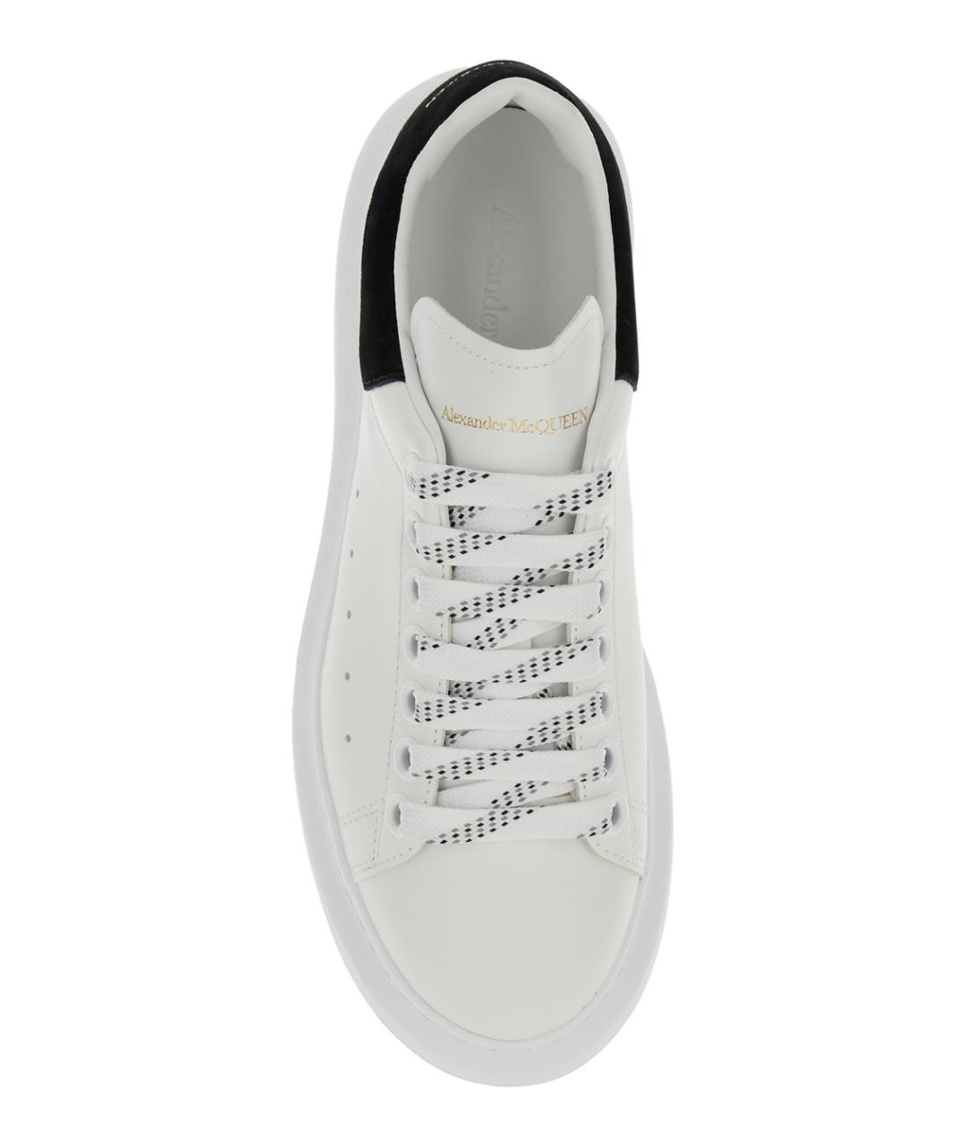 ALEXANDER MCQUEEN Белые кожаные кроссовки, фото 4