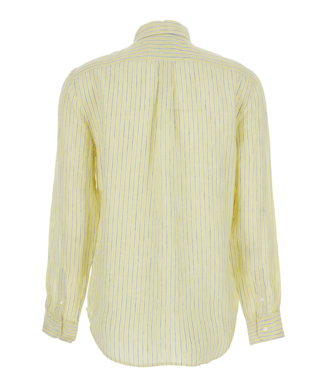 POLO RALPH LAUREN Желтая льняная рубашка, фото 2