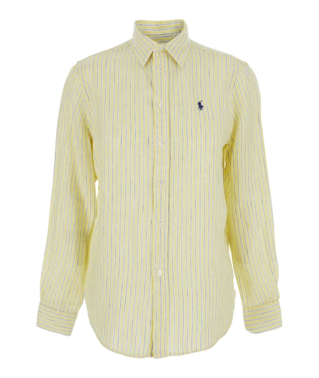 POLO RALPH LAUREN Желтая льняная рубашка, фото 1