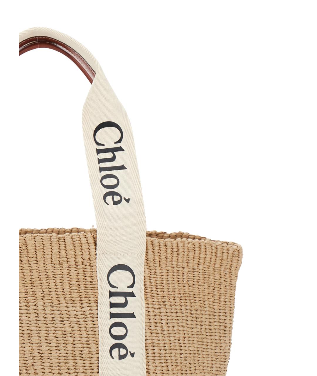 CHLOE Бежевая сумка тоут, фото 3