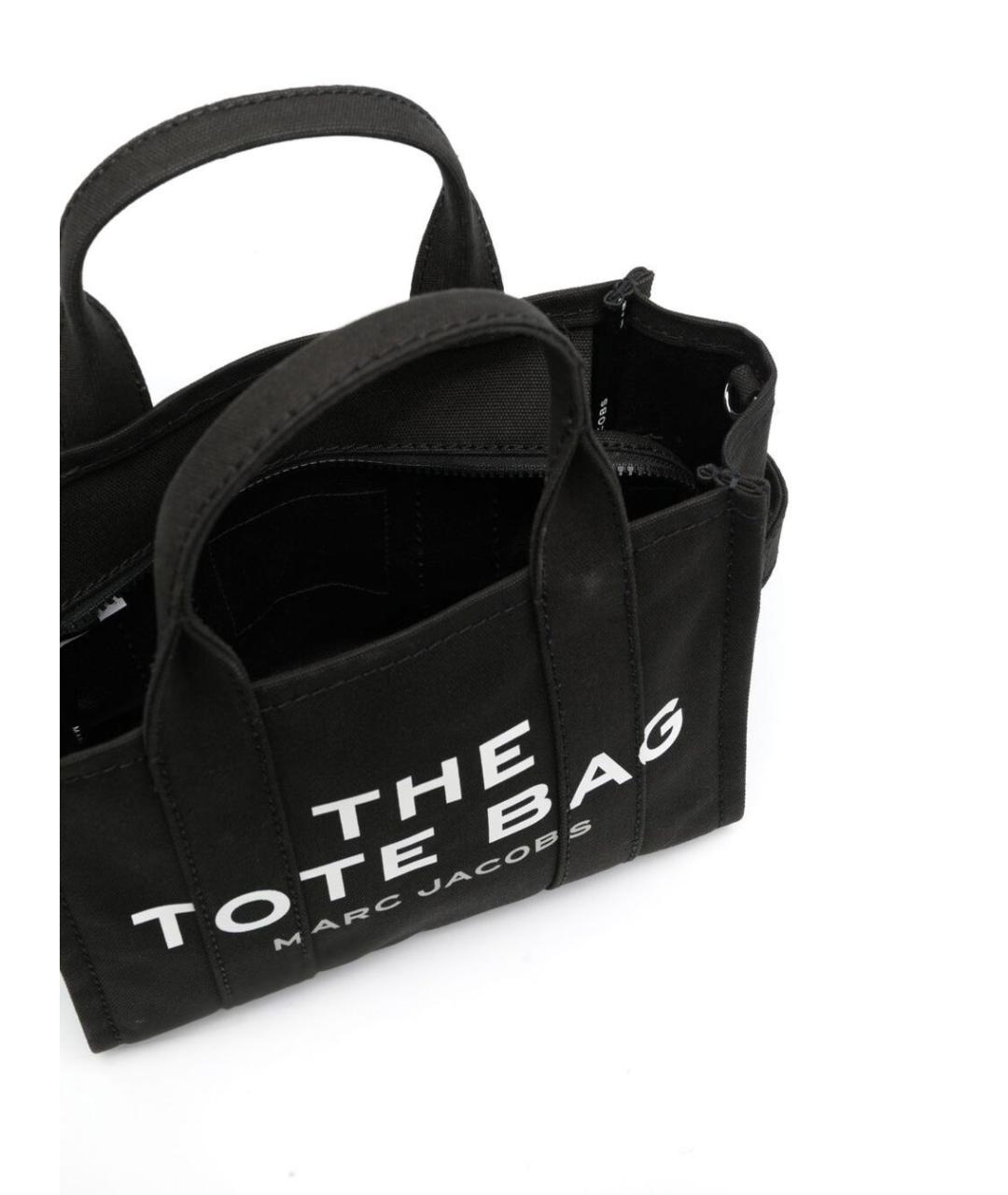 MARC JACOBS Черная хлопковая сумка тоут, фото 3