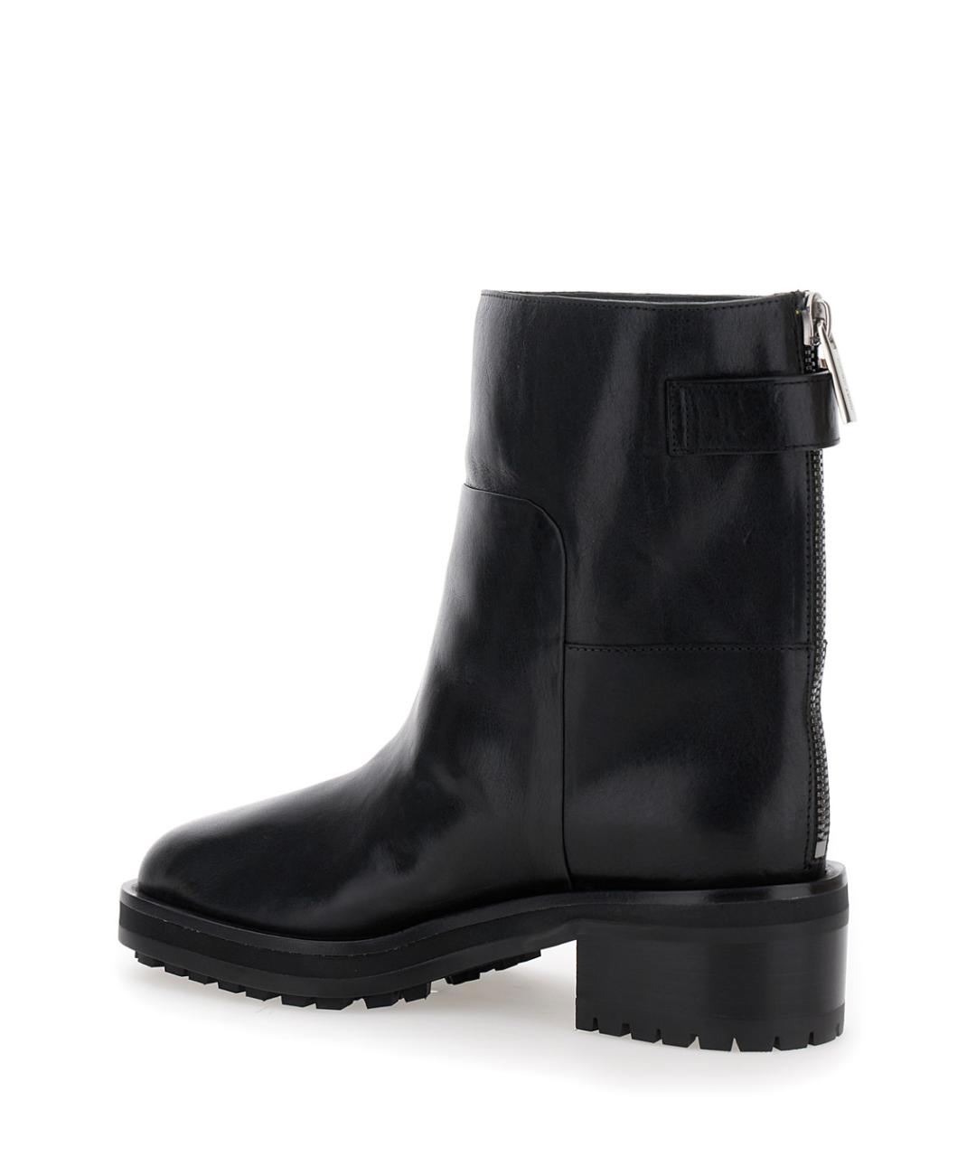 JIMMY CHOO Черные кожаные ботильоны, фото 3